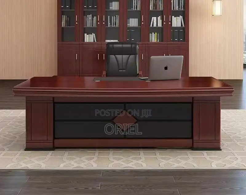 Office Desk : 1.8m Mahogany Executive Office Table