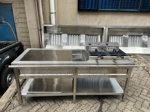 Commercial Fast-Food Workstation