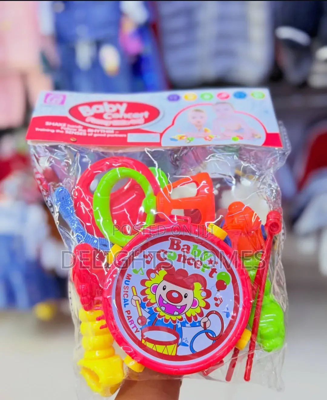 Baby Rattle Musical Drum_haw