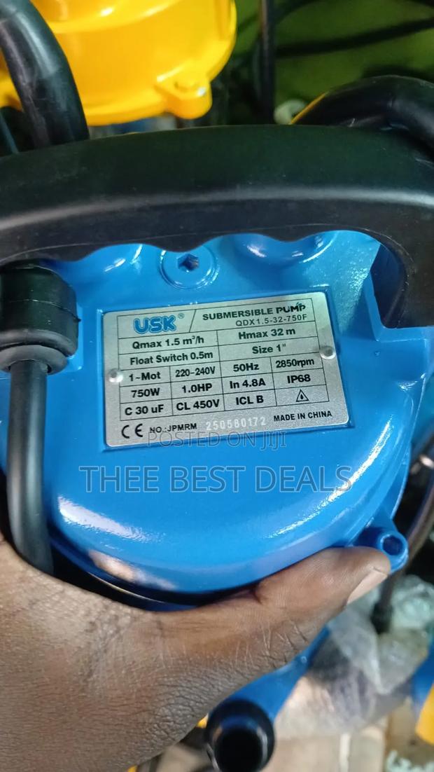 1.0hp Usk Submersible Waterpump - thumbnail 3