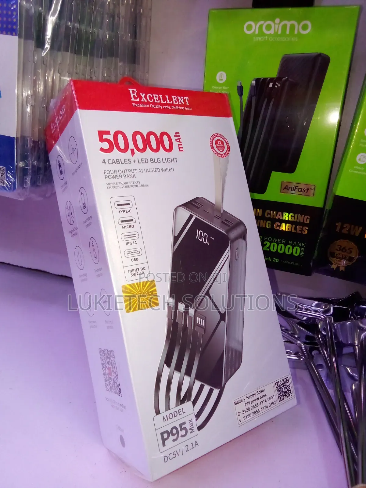 50000mah Powerbank All Screen Powerbank