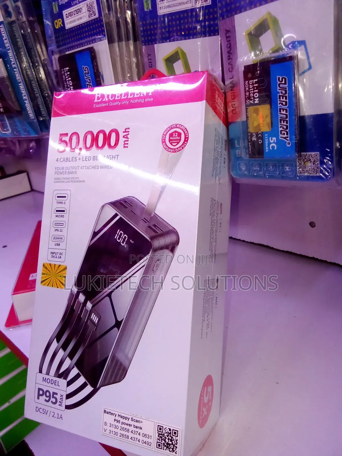 50000mah Powerbank All Screen Powerbank