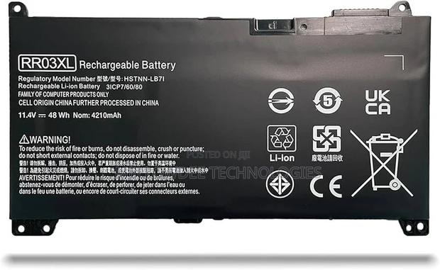 Rr03xl (Replacement) Laptop Battery – Long-Lasting Power Solution - main view