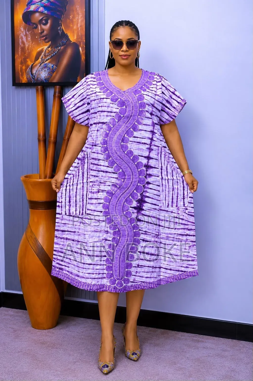 Cute Dress Kitenge Free Wear 
Cotton