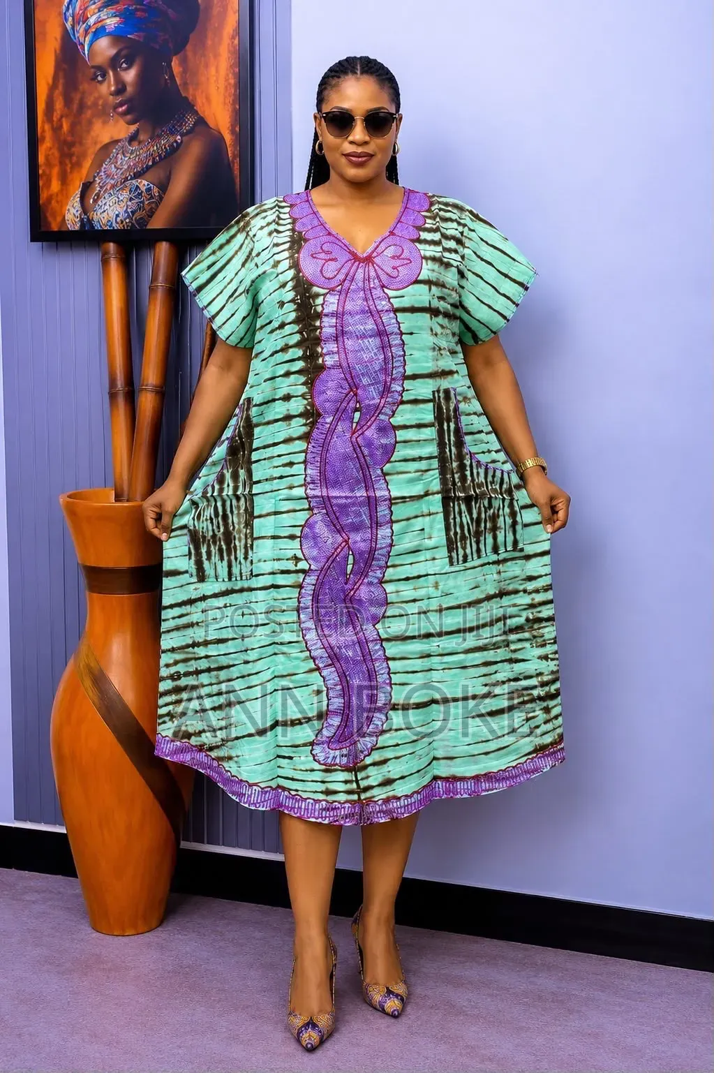 Cute Dress Kitenge Free Wear 
Cotton