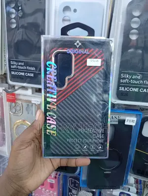 Samsung Galaxy S25 Plus Dark Diagonal Carbon Fiber Wave Aesthetic Case
