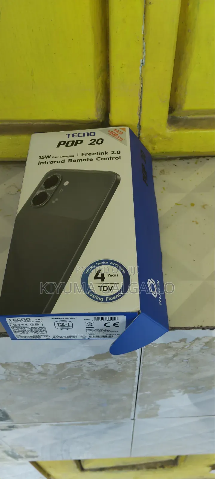 New Tecno Pop 20 128 GB White