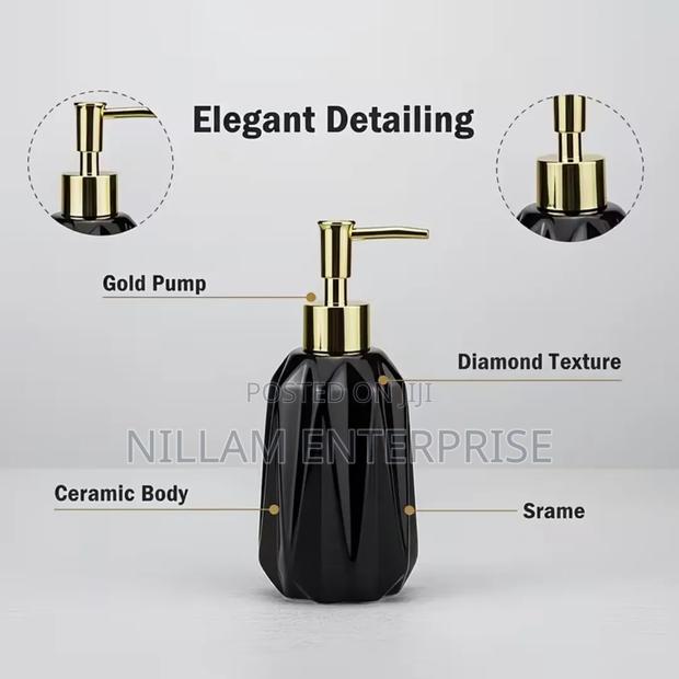 Light Luxury Ceramic Soap Dispenser - thumbnail 3
