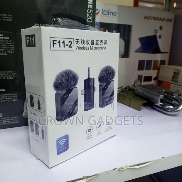 F11-2 Wireless Microphone for iPhone Android Camera 3 in 1
