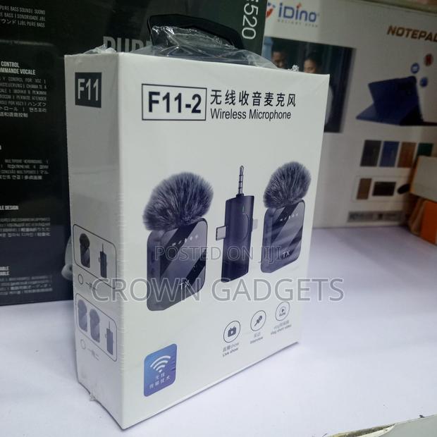 F11-2 Wireless Microphone for iPhone Android Camera 3 in 1 - thumbnail 2