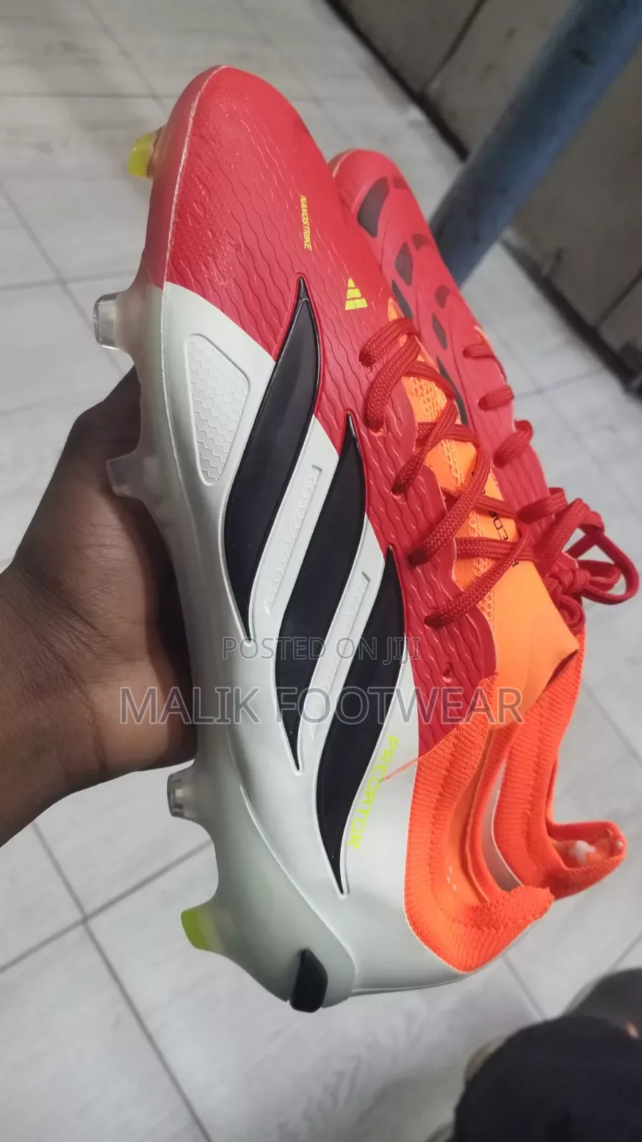 Predator Boots White Red
