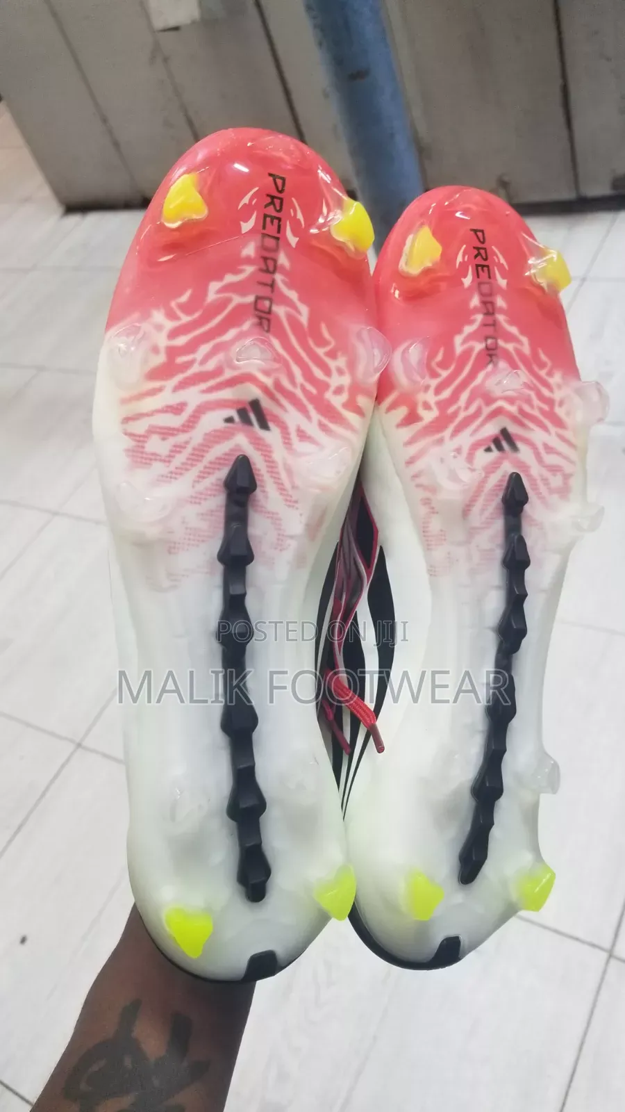 Predator Boots White Red