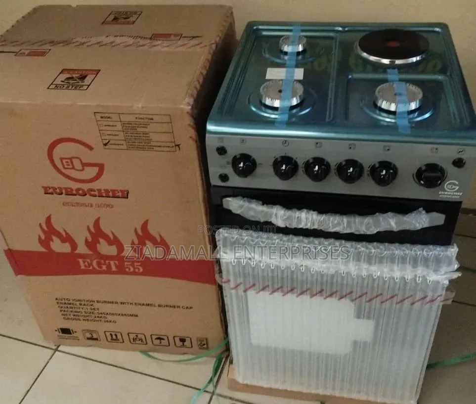 Eurochef 3 Gas + 1 Electric Cooker With Electric Oven – 50×55cm