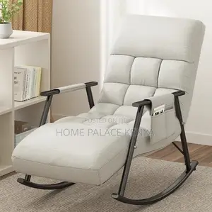 Rocking Chair: Premium Leather Lazy Lounge Chair