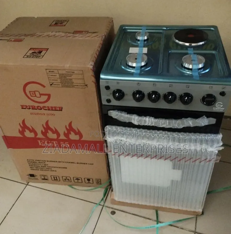 Eurochef Freestanding 3+1 Cooker With Spacious Electric Oven