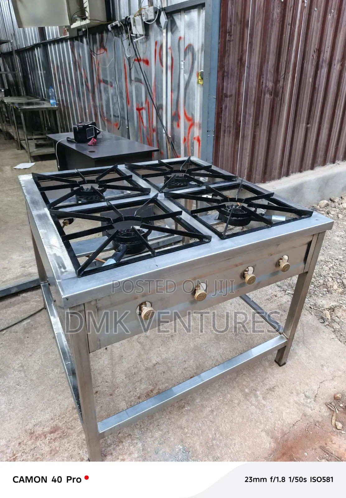 DMK Stainless Steel Four Burners Gas Cooker