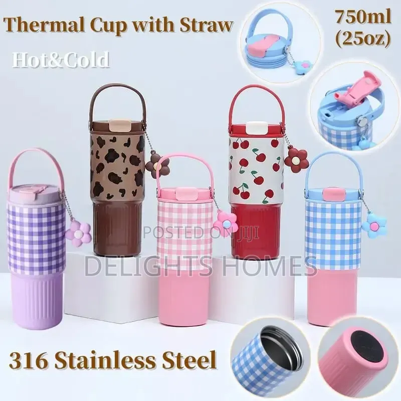 Stainless Steel Checked Tumbler_haw