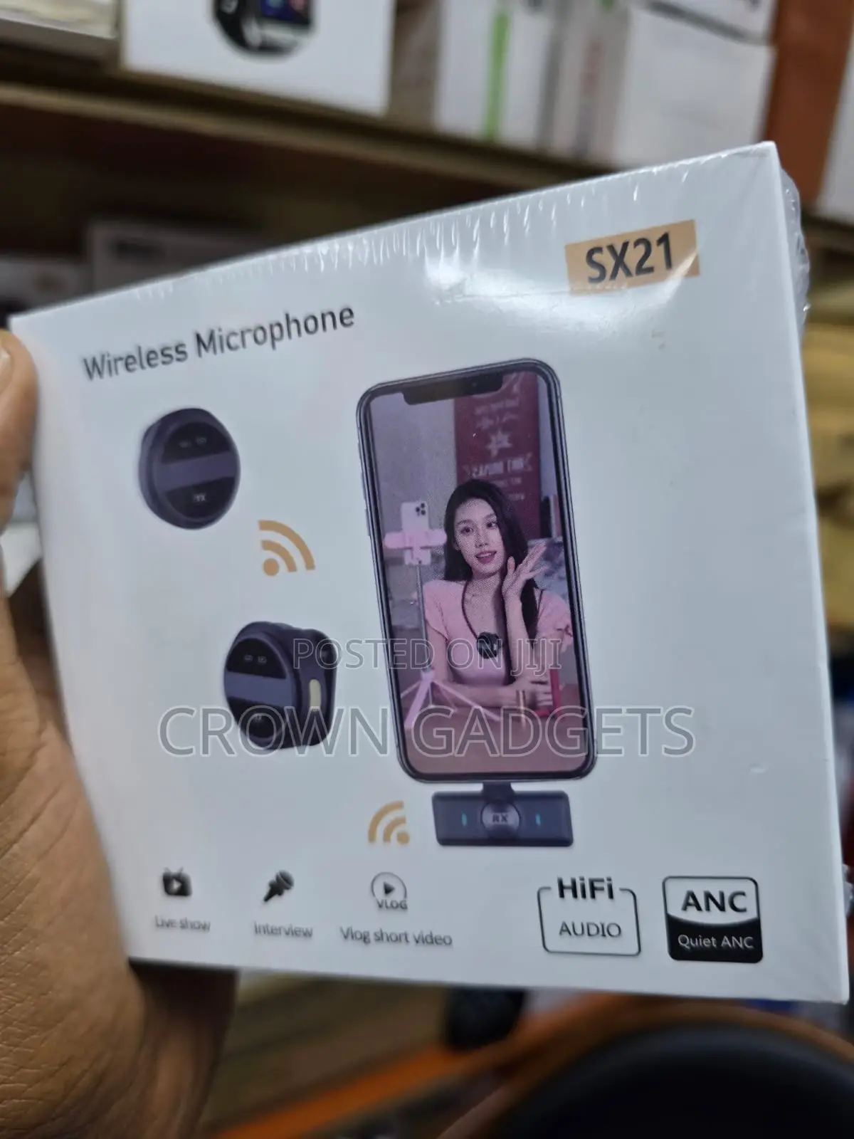 Sx21 Wireless Lavalier Microphone for Vlogging and Interviews