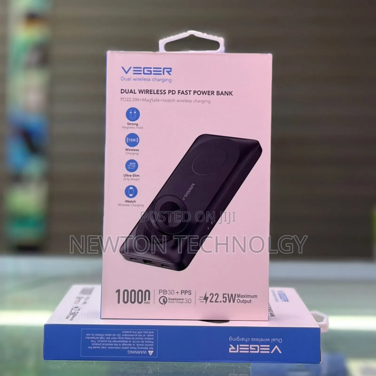 Veger Magsafe Powerbank 10000mah With Iwatch Charging Option