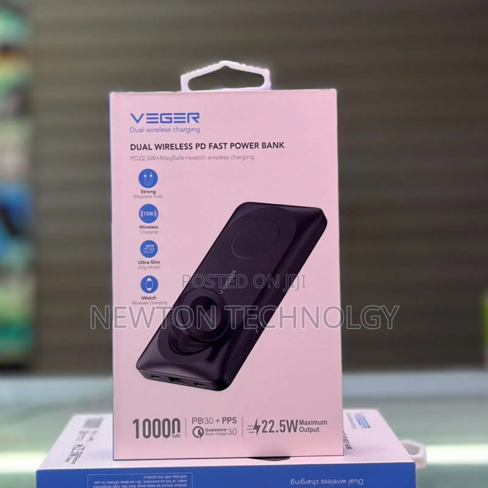 Veger Magsafe Powerbank 10000mah With Iwatch Charging Option