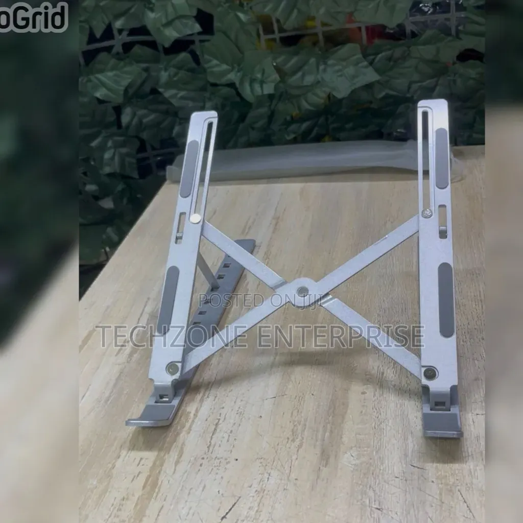 *Metallic Foldable Laptop Stand Fits Up to 15 Inches
 