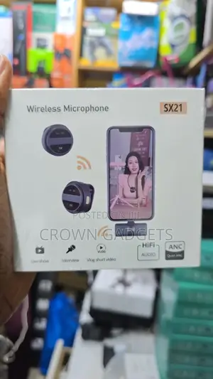 Sx21 Clip-on Wireless Microphone for iPhone and Android
