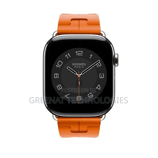 Apple Watch Hermès Series 10 Space Black Steel Case 46mm (High Copy)