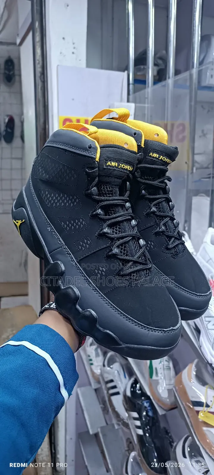 Jordan 9 Black Yellow