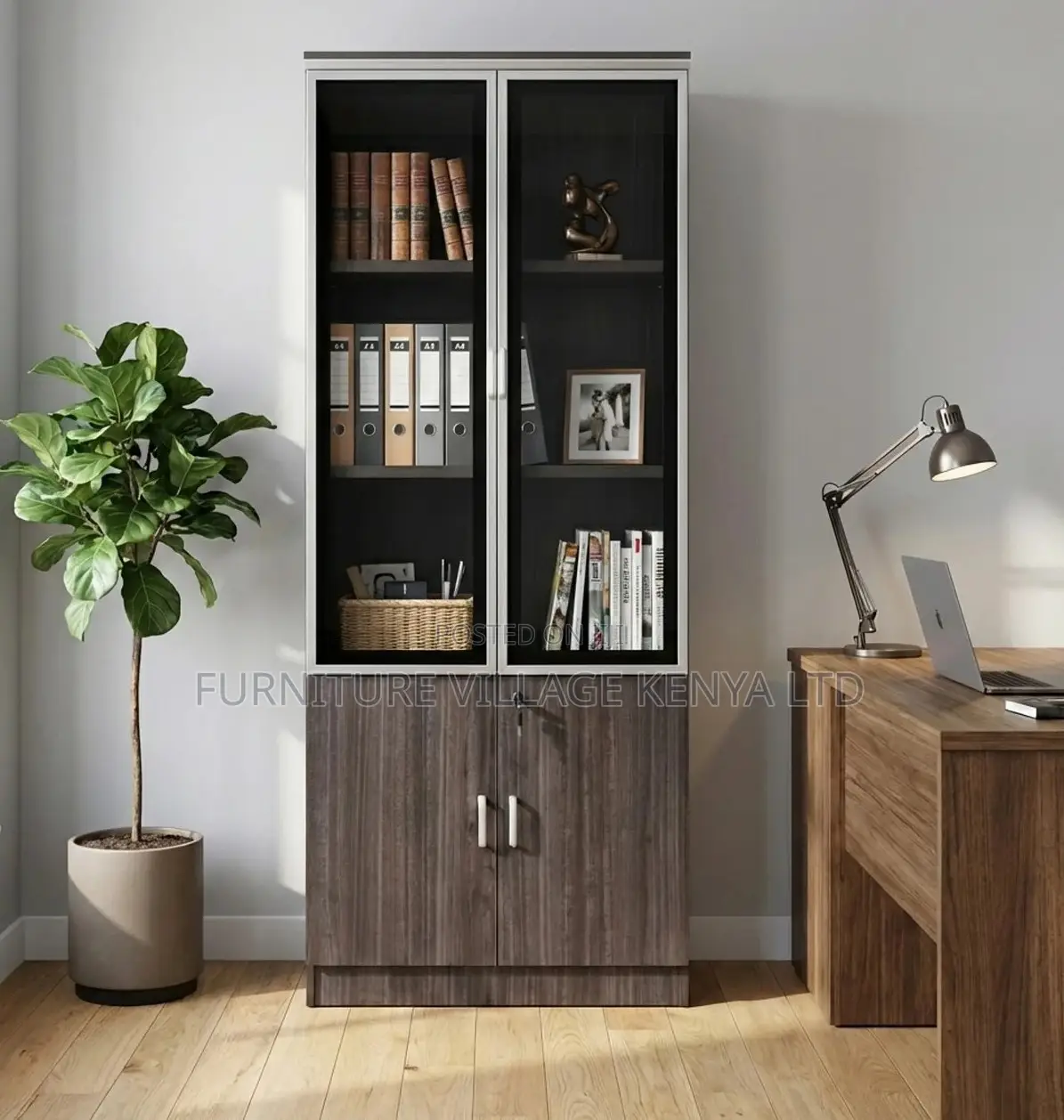 Executive 2-Door Wooden Cabinet