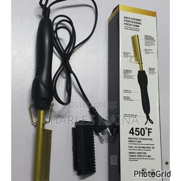 Golden Hot Comb Electric Heat Hair Straightener
