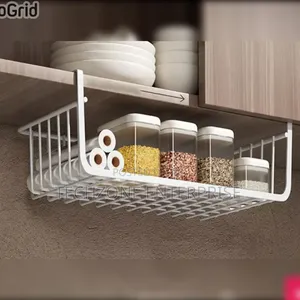 White Under Shelf Rack Mesh Organisers 