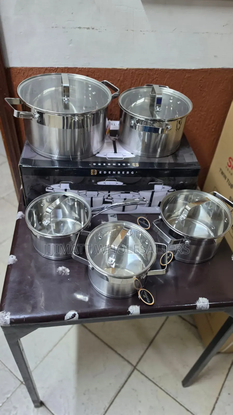 10 Pieces Edenburg Eb-4090 Stainless Steel Cookware Set