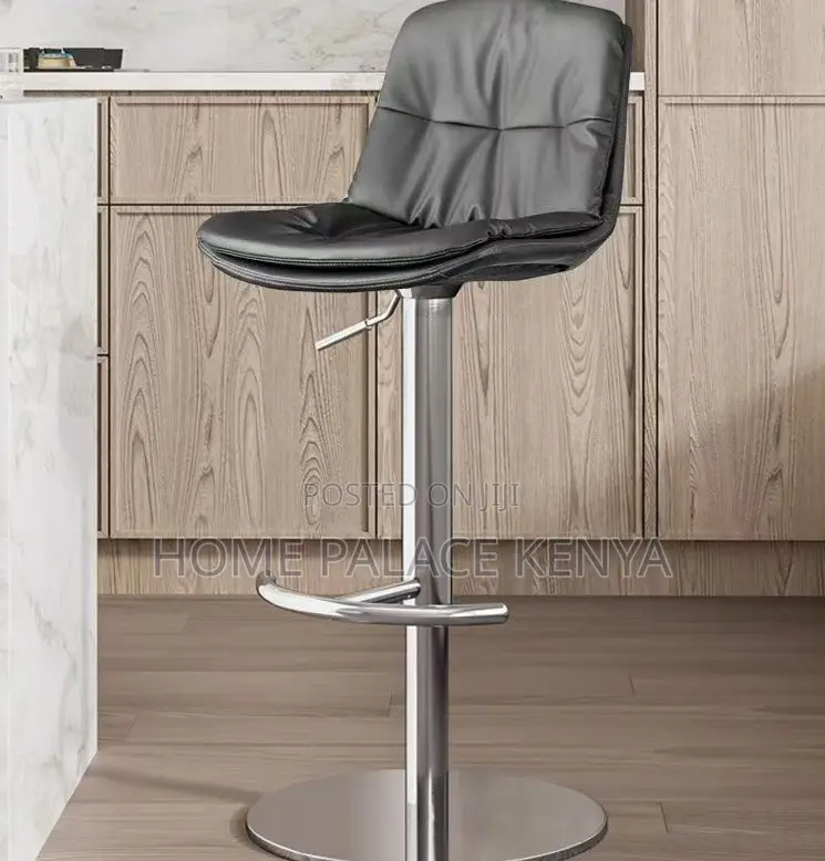 Bar Stool: Modern Leather Kitchen Stool