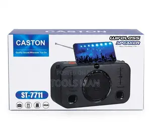 Solar Wireless Bluetooth Speaker.Fm Radio,Usb,Mem Card Caston St-7711