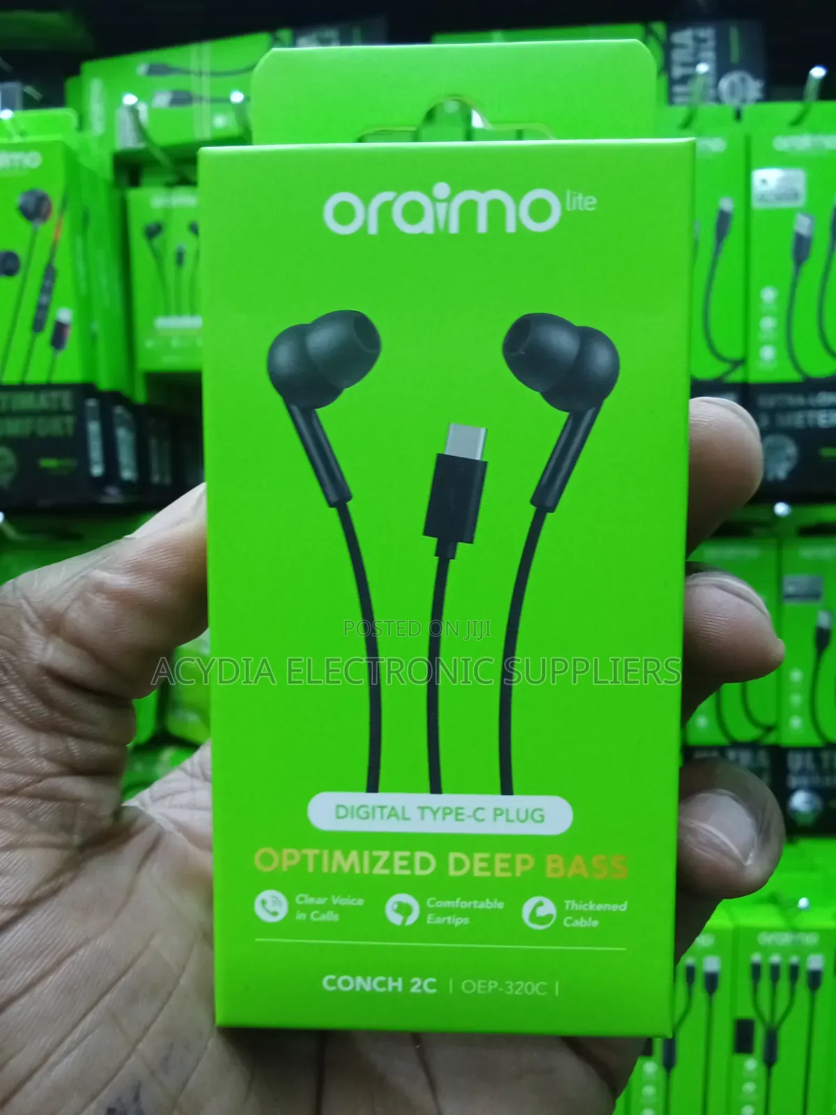 Oraimo Conch 2c Digital Type ' Earphones With Heavy Bass