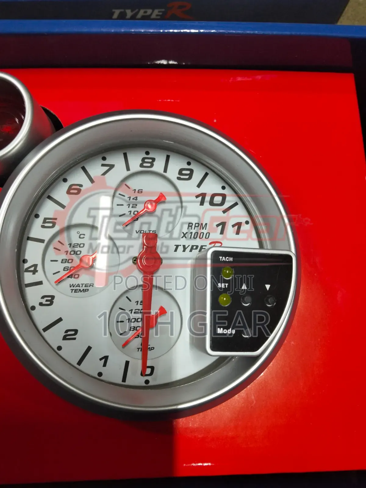 Tachometer Gauge 3 in 1 (Water , Oil, Rpm)