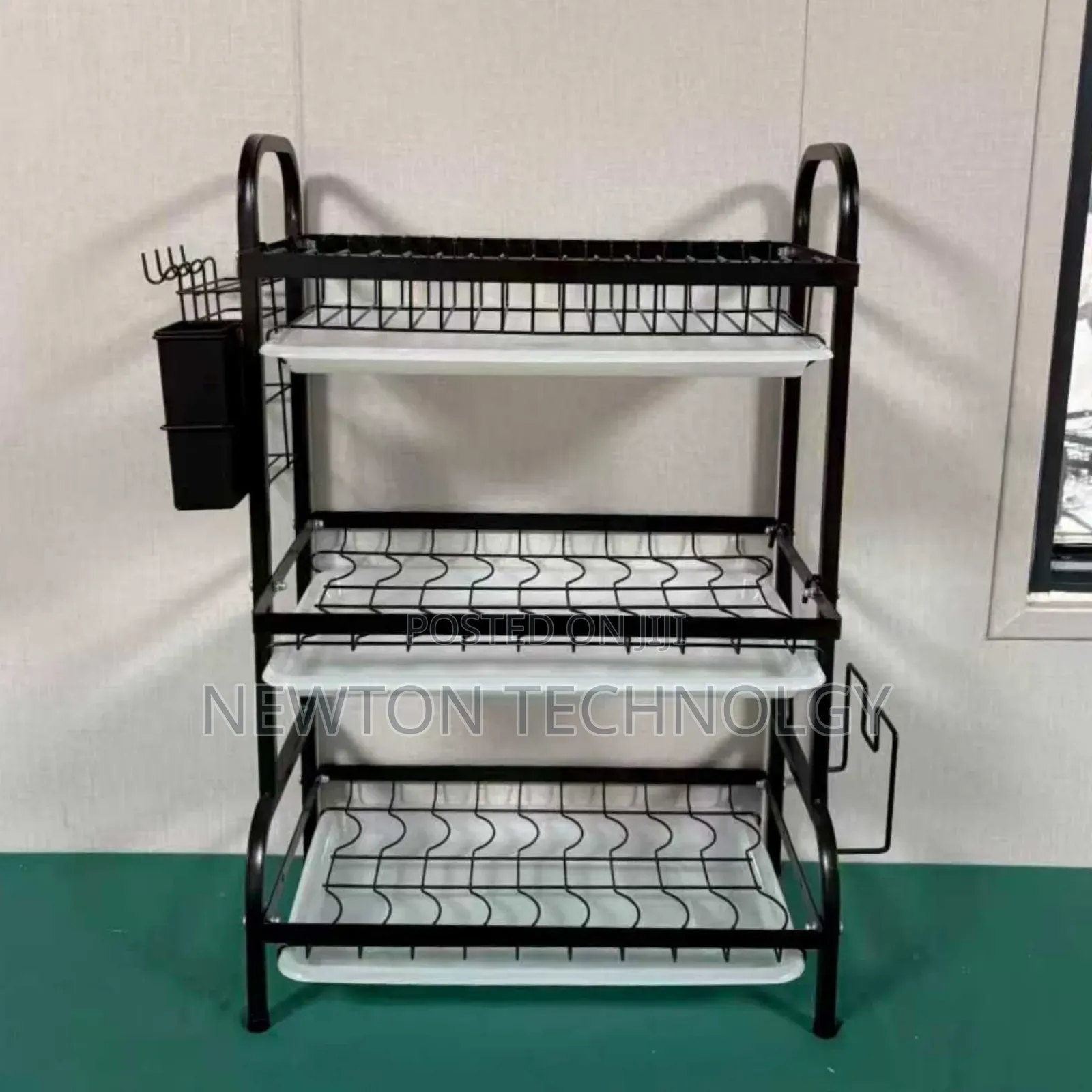 Executive Carbon Black Advanced 3 Layer Dish Rack