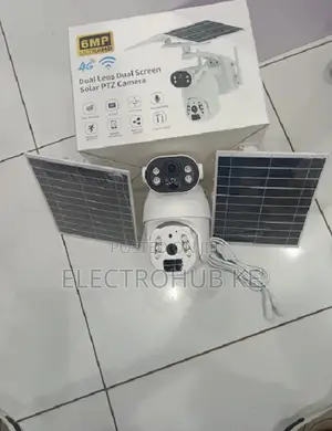 Dual Solar Dual Camera 4g 6mp Ubox Outdoor Security Camera Available