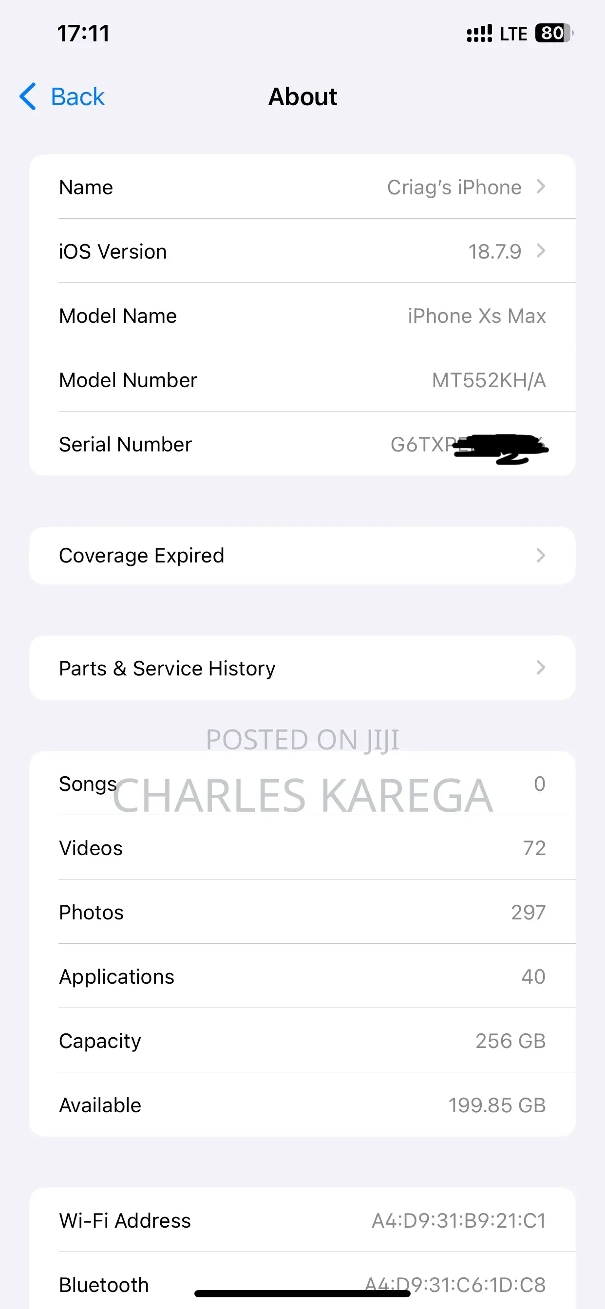 Apple iPhone XS Max 256 GB Rose Gold
