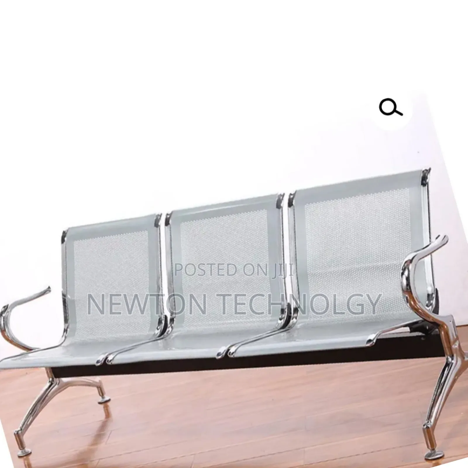 3-Link Non-Padded Waiting Bench
