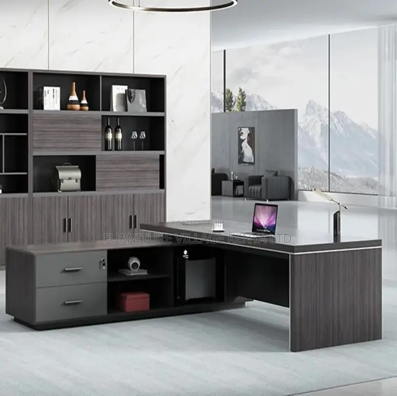 5.90551ft Executive L-Shaped Office Desk