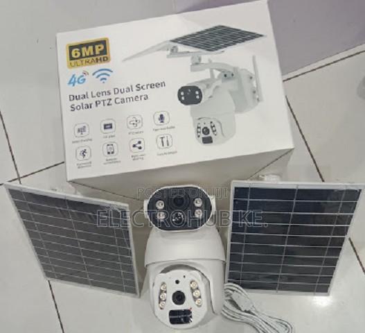 Ubox Dual Lens Camera 6mp Ultra Hd With Double Solar Panel