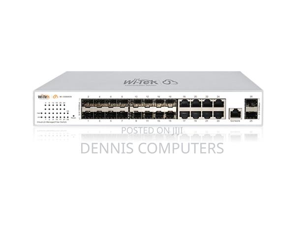 Wi-Tek Manageable L2 Fibre Switch Wi-Cgs5026
