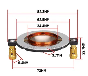 34.4mm Voice Coil 8 50-100w Tweetor Coil