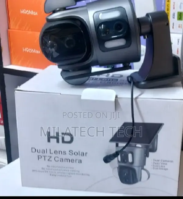 Ubox 6mp Dual Lens PTZ 4g Camera – Full-Color Night Visio