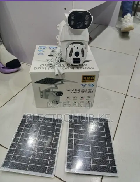 6mp 4g Solar Security Camera Dual Lenses and Ubox Remote Monitoring