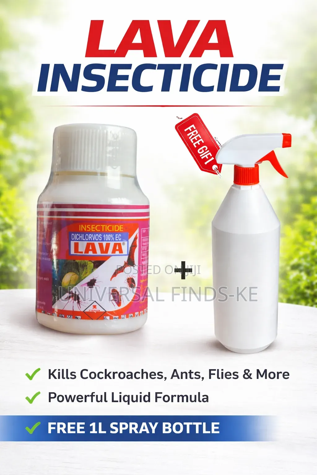 Lava Insecticide Concentrate With Free 1l Spray Bottle