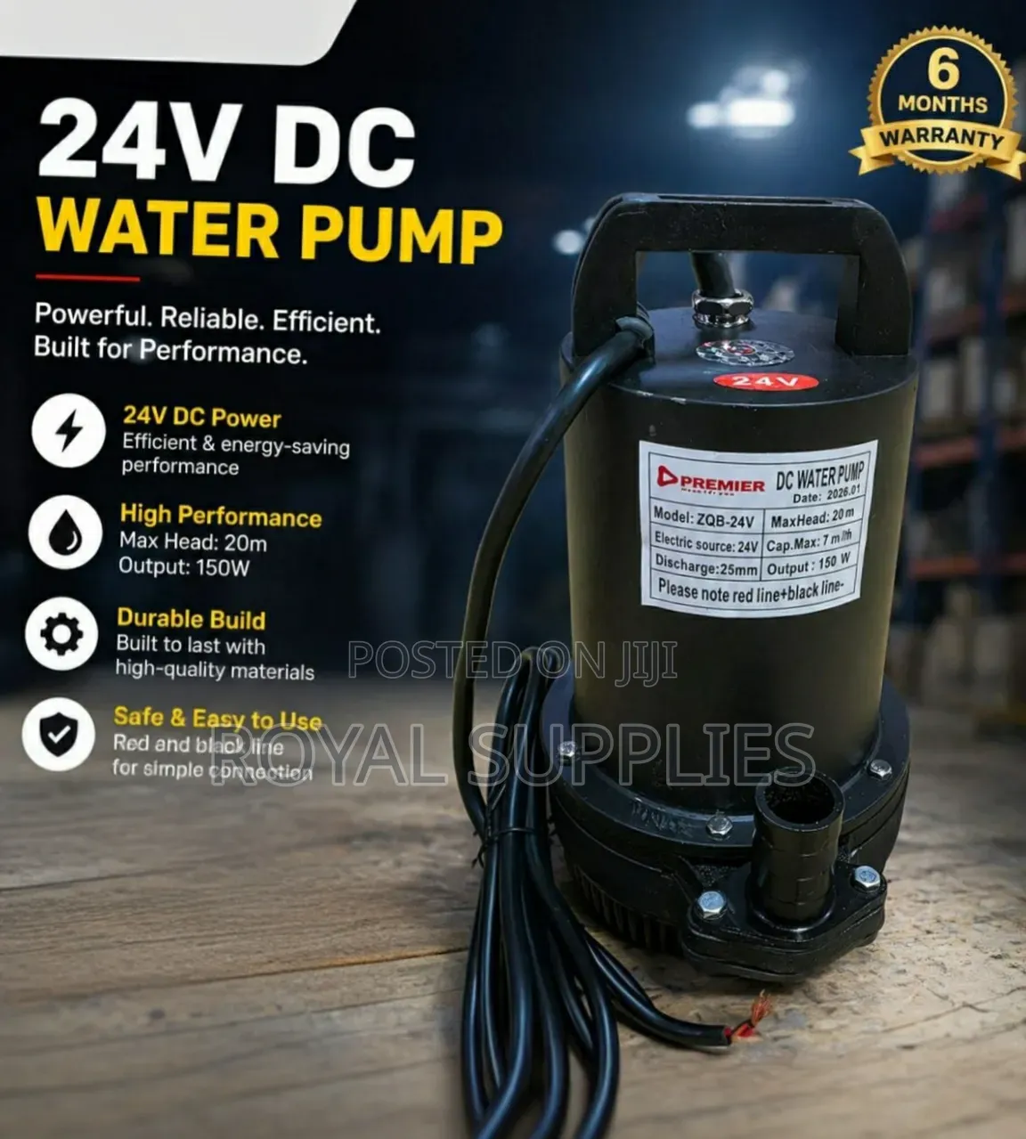 Solar Water Pump 20m 7000 Liters/Hr