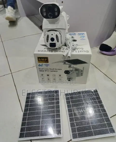 6mp 4g Solar Security Camera Dual Lens and Remote Monitoring via Ubox