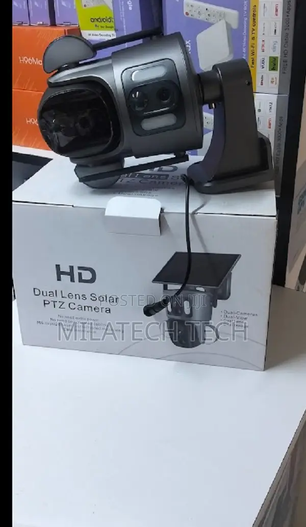 Ubox 6mp Dual Lens 4g Sim Card Security Camera – Pan Tilt